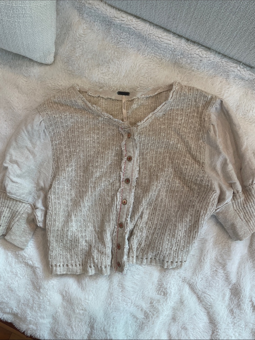 Free People Button-Front Cardigan Shirt